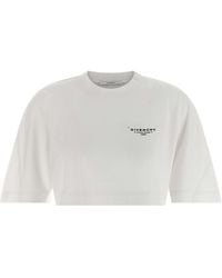 Givenchy - Tops ,Wit ,Katoen Wit T-Shirt Klassieke Stijl - Lyst