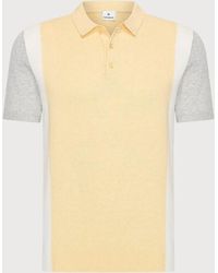BLUE INDUSTRY - De Knitted 2-Tone Polo - Lyst