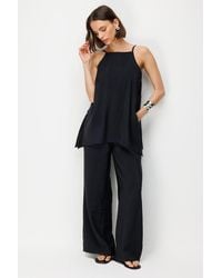 MixRay - Wide-Leg Halter Jumpsuit - Lyst