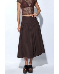 Busem - High-Waist A-Line Midi Skirt - Lyst