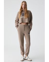Grimelange - Printed Crop Sweatshirt Pants Set - Lyst