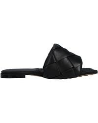 Bottega Veneta - Bv Lido Flat Mules In Intrecciato Leather - Lyst