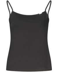 Calvin Klein - Zwarte Katoenen Tanktop - Lyst