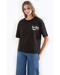 Bigdart - Printed Crew Neck Loose Fit T-Shirt - Lyst