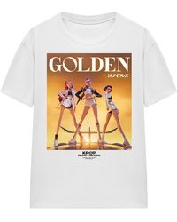 K-Pop Demon Hunters - Ladies Huntrix Golden Poster Regular T-Shirt - Lyst