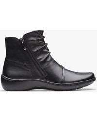 Clarks - Cora Pace Leather Laarzen - Lyst