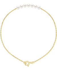 Ateliers Saint Germain - Bracelet Curb Chain Pearls - Lyst