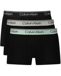 Calvin Klein - Zwarte Polyester Boxer - Lyst