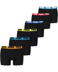 PUMA - Basic Boxer 6P Ecom Boxershorts - Lyst