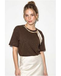 Bianco Lucci - Oversized Cotton Jersey Crew Neck T-Shirt - Lyst