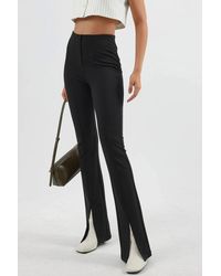 Busem - High Waist Slit Detailed Flare Leggings - Lyst