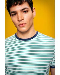 Giesto - Striped Slim-Fit Crew Neck T-Shirt - Lyst