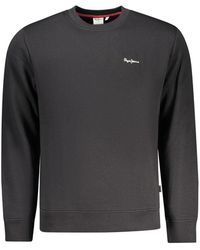 Pepe Jeans - Zwarte Polyester Sweatshirt - Lyst