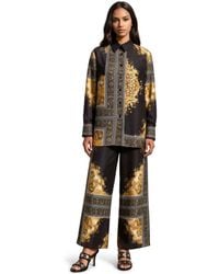 Msn-Collection - Abstract Shirt Collar Co-Ord Set - Lyst