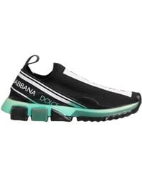 Dolce & Gabbana - Zwarte Slip-On Sorrento Sneakers Schoenen - Lyst
