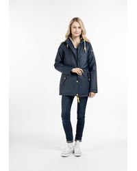 Schmuddelwedda - Gewatteerd Regenjack Stormwolk Marine - Lyst