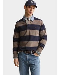 GANT - Polo Lange Mouwen Klassieke Heavy Rugger 2004083/260 - Lyst