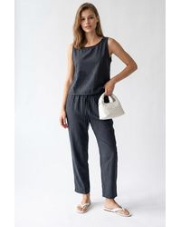 MixRay - Sleeveless Crepe Jumpsuit - Lyst