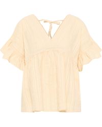 Dreimaster - Tuniek Dames Beige Crème - Lyst