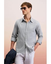 Grimelange - Slim Fit Button Collar Shirt - Lyst