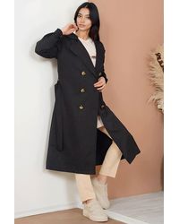 Bigdart - Double Breasted Long Trench Coat - Lyst
