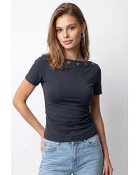 MixRay - Slim Fit Boat Neck T-Shirt - Lyst