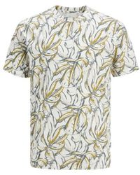 Jack & Jones - Jorsplit Aop Tee - Lyst