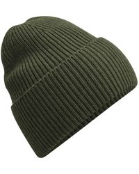 BEECHFIELD® - Gebreide Oversized Muts (Olijfgroen) - Lyst