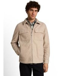 Tom Tailor - Bouclé Overshirt Met Rits - Lyst
