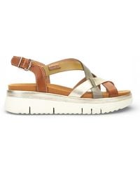 Pikolinos - Leather Extra-Light Summer Wedge Sandals - Lyst