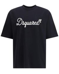 DSquared² - Dsquared² Zwarte Katoenen T-Shirt - Lyst