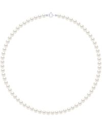 Ateliers Saint Germain - Necklace Of Real Cultured Freshwater Pearls Round 5-6 Mm - Lyst