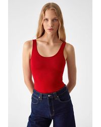 Grimelange - Slim Fit U-Neck Snap Tank Top - Lyst