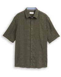 Tom Tailor - Comferd Structure Shirt Army - Lyst