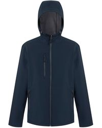 Regatta - Navigate 2 Layer Soft Shell Jas (Marine/Seal Grijs) - Lyst