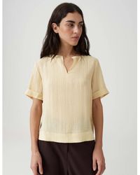Opus - Filkara Boxy Blouse Honey Butter - Lyst