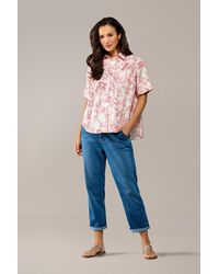 Mart Visser - Caroline Tensen Leeds Oversized Print Blouse Oranje - Lyst