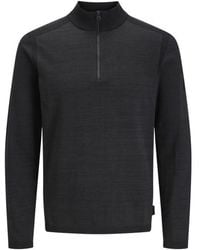 Jack & Jones - Jcomace Knit Half Zip Smu - Lyst