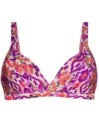 Ten Cate - Bikini Top Triangle Padded Wired Bikini Top Multicolour-Roze - Lyst