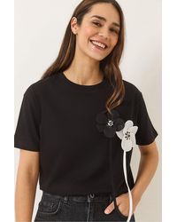 Bianco Lucci - Flowering Print Short Sleeve T-Shirt - Lyst