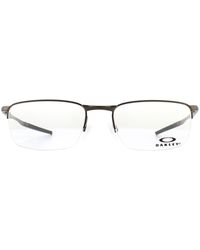 Oakley - Rectangular Dark Glasses Frames Metal - Lyst