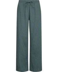 Freequent - Fqlava Pants Dark Forest - Lyst