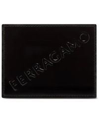 Ferragamo - Creditcardhouder Met Diagonaal Logo - Lyst
