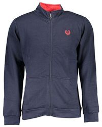 Gianmarco Venturi - Blauwe Polyester Mannen Sweatshirt - Lyst