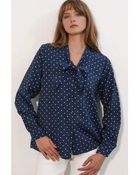 Bigdart - Gestippelde Poplin Blouse - Lyst