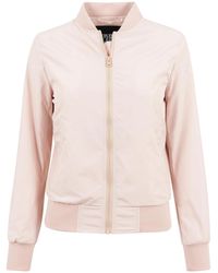 Urban Classics - Lights Bomberjack (Lichtroze) - Lyst