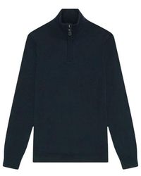 Lyle & Scott - Lyle And Scott Lyle&Scott Tonal Eagle Merino Quarter Zip Jumper Truien Kn2122Vc - Lyst