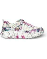 Laura Vita - Sofiao 07 Rose Floral Leather Trainers Platform Sneaker Shoes - Lyst