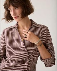 Summum - 2S3532-12491 335 Blouse Two Tone Stripe Small Dark Burgundy - Lyst