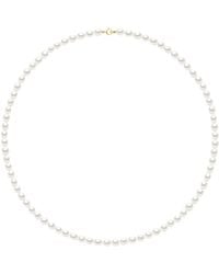 Ateliers Saint Germain - Necklace Of Real Cultured Freshwater Pearls Grain Of Rice And 4-5 Mm - Lyst
